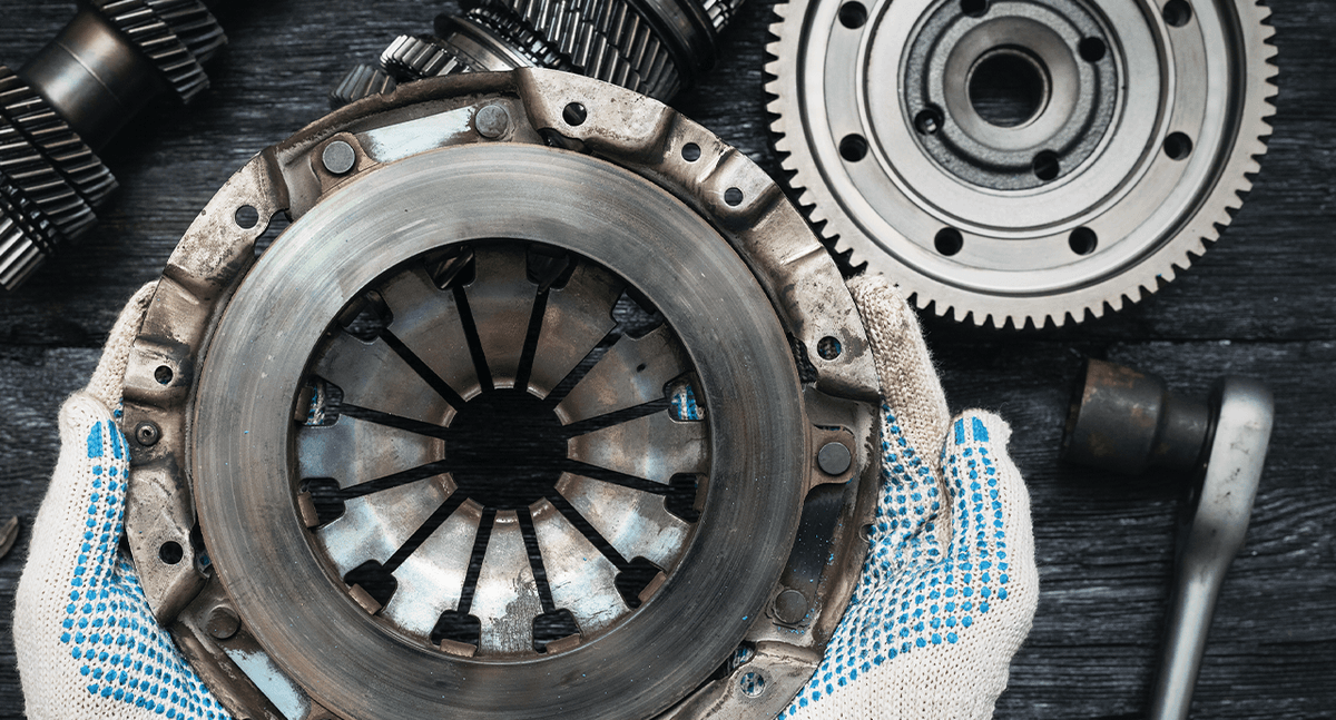 Mechanic working on a car